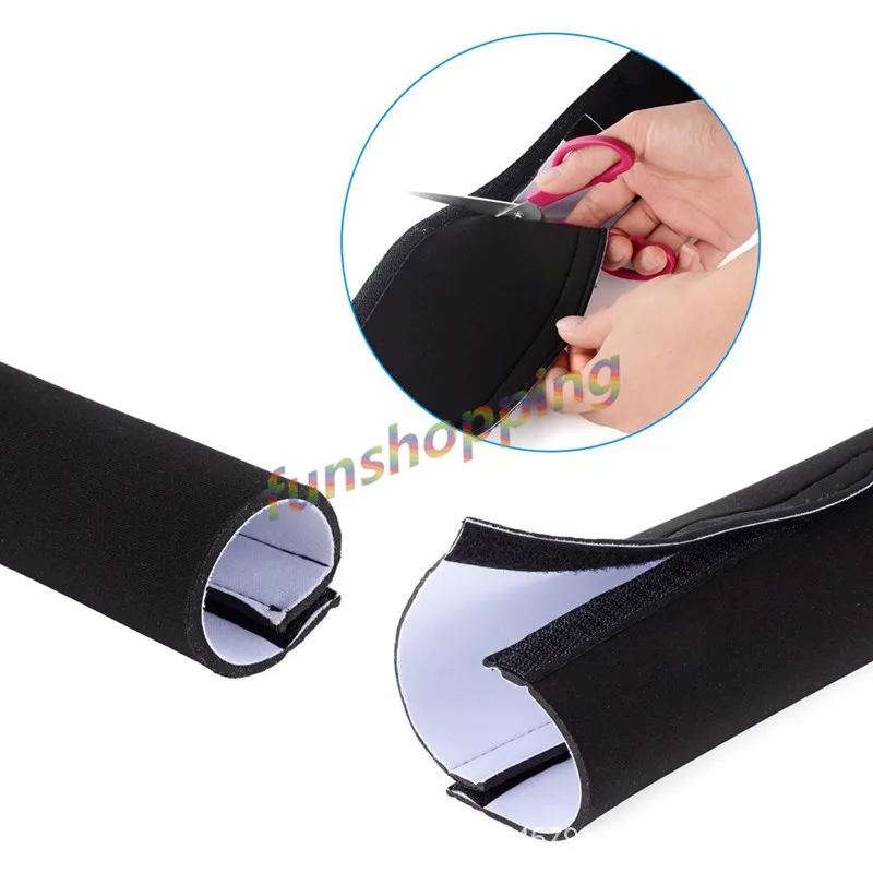 

4pcs 2m Cable Management Sleeve, Flexible Neoprene Cable Wrap Wire Cord Hider Cover Organizer System for PC/ TV/ Office/ Phones