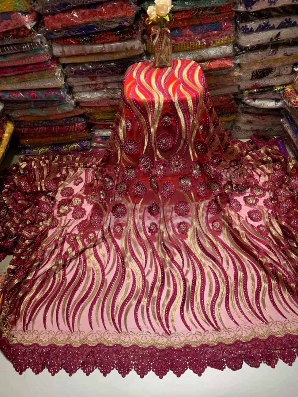 Последние африканские шнурки 2018 высокое качество нигерийские кружевные камни