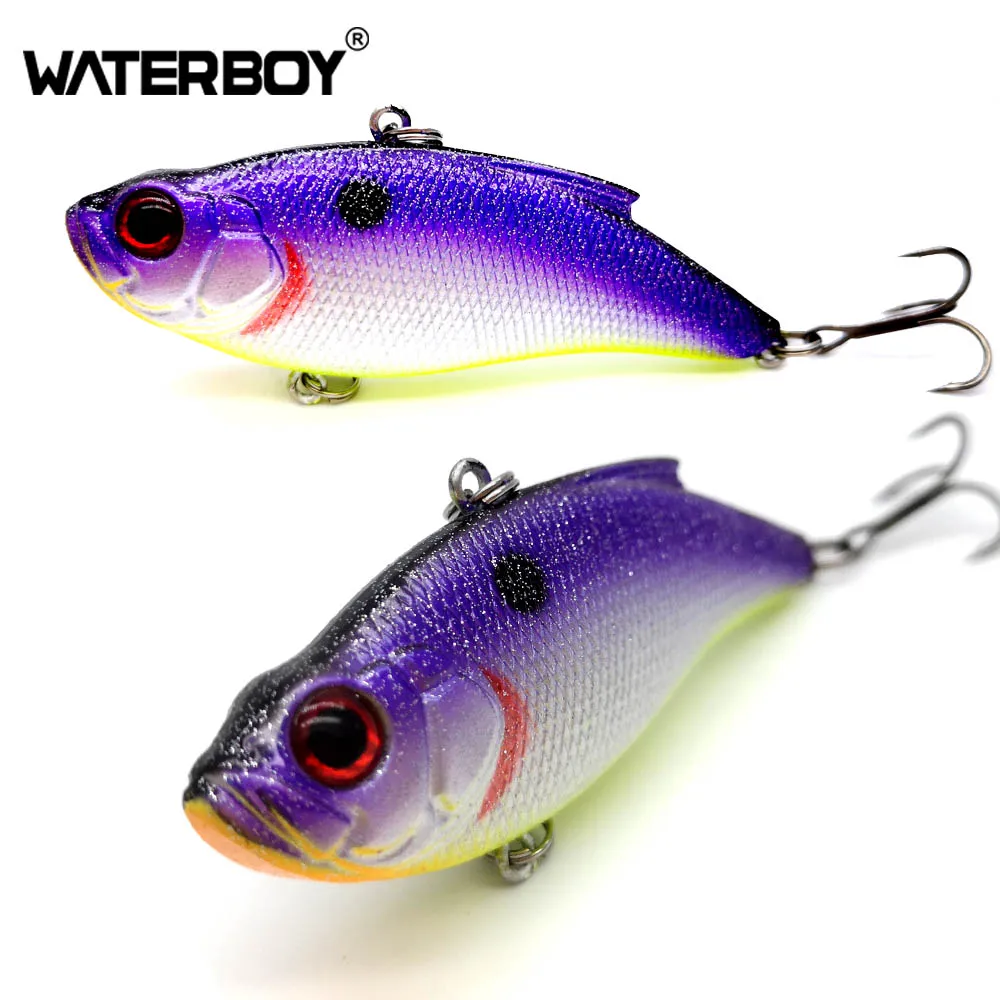 Color 9 WATERBOY 7.5cm16.5g VIB приманка жесткая искусственная Рыбалка Vibe Lipless новая пластиковая Вибрация жесткая шумная погремушка Тонущая вибрационная приманка - Цвет: Color 9