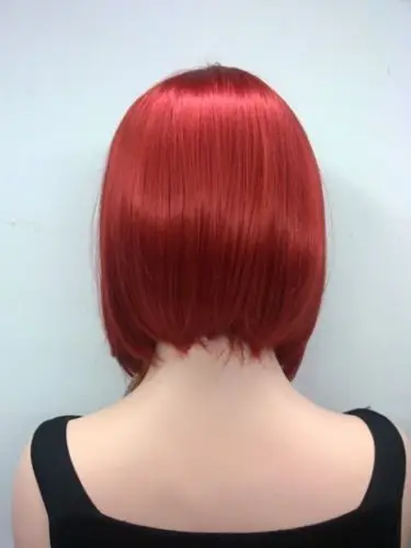 jj 002743fashion cute BOB red short straight women's full wig |