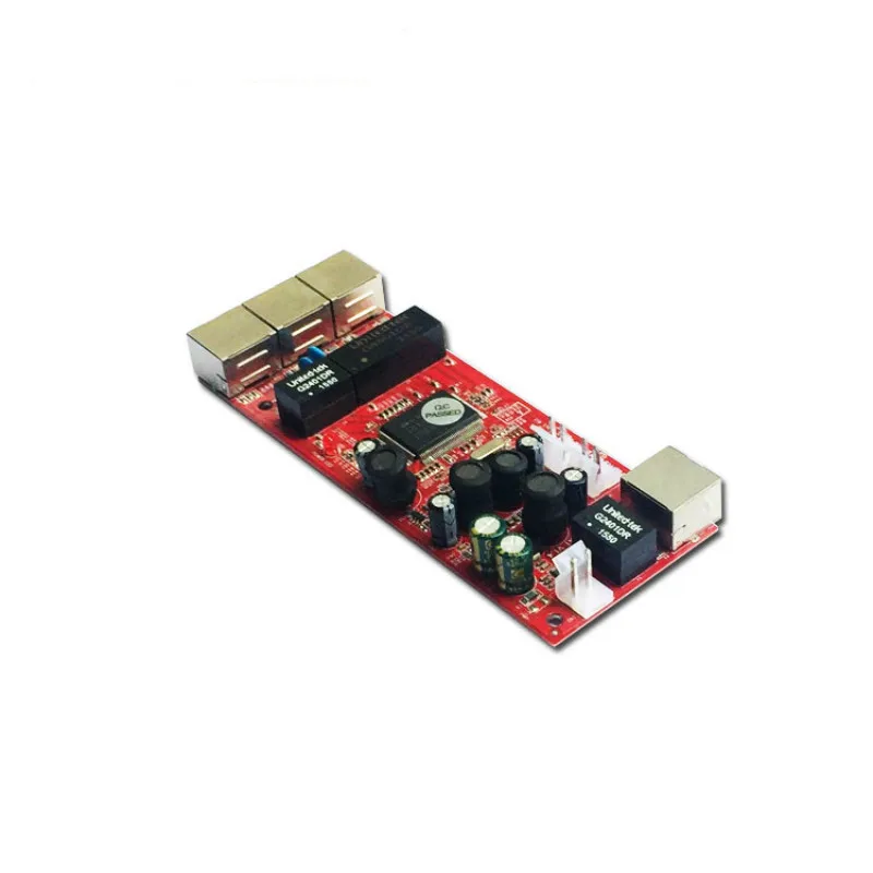 OEM/ODM 10/100/1000 Мбит/с 4 порта PCBA Ethernet коммутатор PCB/сетевой Модуль poe ethernet|Сетевые