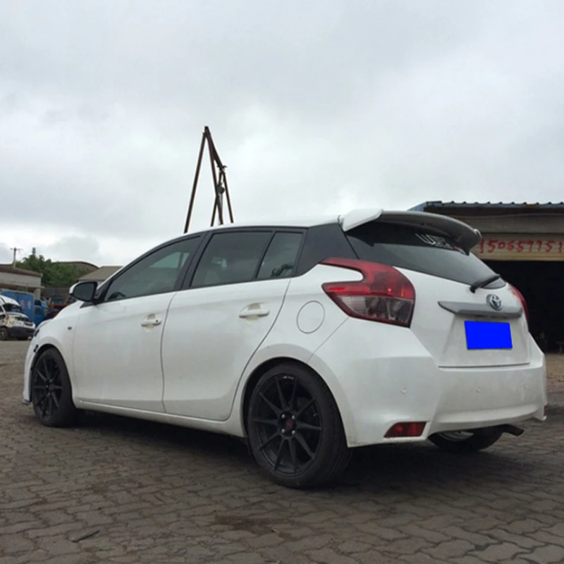 Для Toyota Yaris спойлер 2014 2015 2016 2017 украшение в виде хвостового крыла ABS Пластик