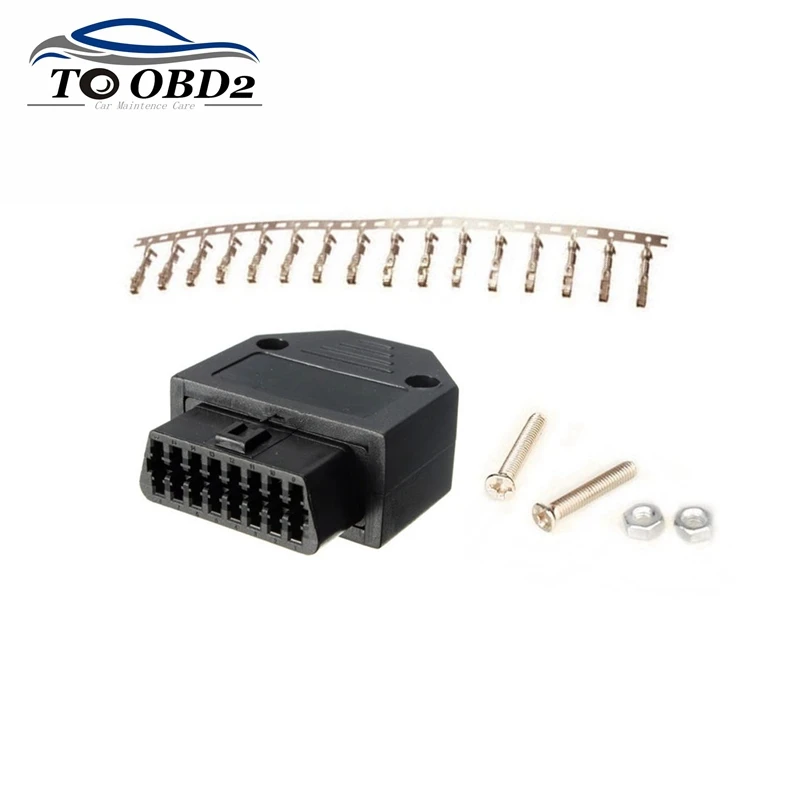 16 контактный гнездовой разъем OBD2 OBDII J1962F оболочка адаптер OBD терминал винт