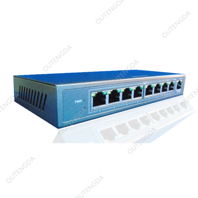 8-портовый POE коммутатор 24 В с 1 портом uplink Мини Сетевой хаб ethernet для ip-камеры |