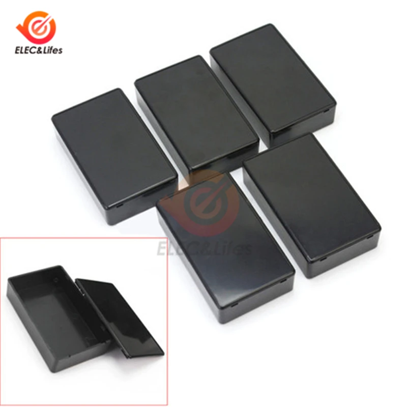 

2Pcs 100x60x25mm Waterproof Black DIY storage box Housing Instrument Case Plastic Electronic Project Box Electric Supplies