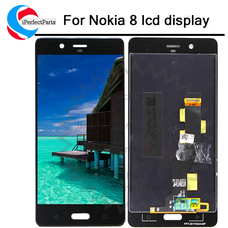 5.&quotжк дисплей для Nokia 8 с сенсорным экраном 2560*1440 дигитайзер в сборе замена