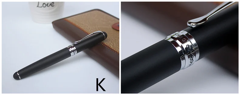 Благородная перьевая ручка JINHAO X750, всего 15 цветов, с подарочным футляром, толстая металлическая чернильная ручка