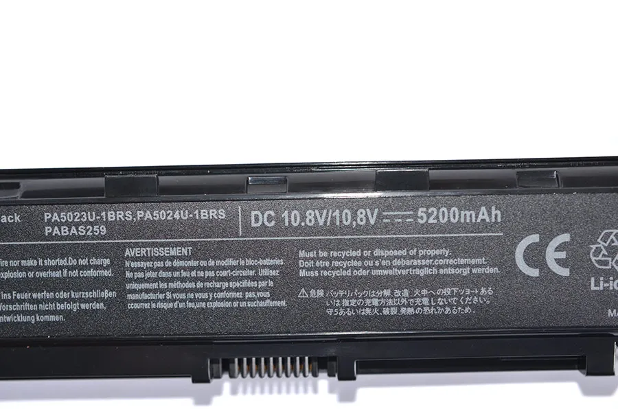 ApexWay 6 ячеек Батарея PA5023U-1BRS PA5024U-1BRS PA5025U-1BRS для Toshiba Satellite C50 C800 C805 C840 C845 C850 C855 C870 C875