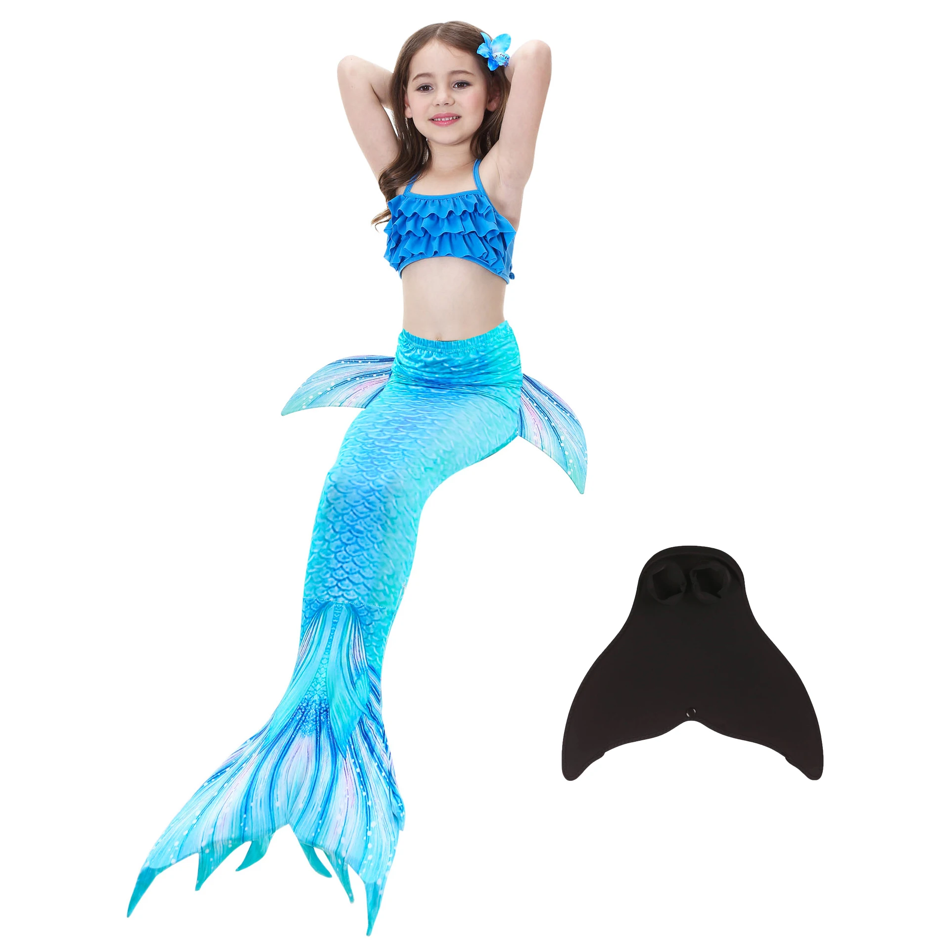 Купальный костюм из 3 предметов бикини для девочек купальник русалки пляжный
