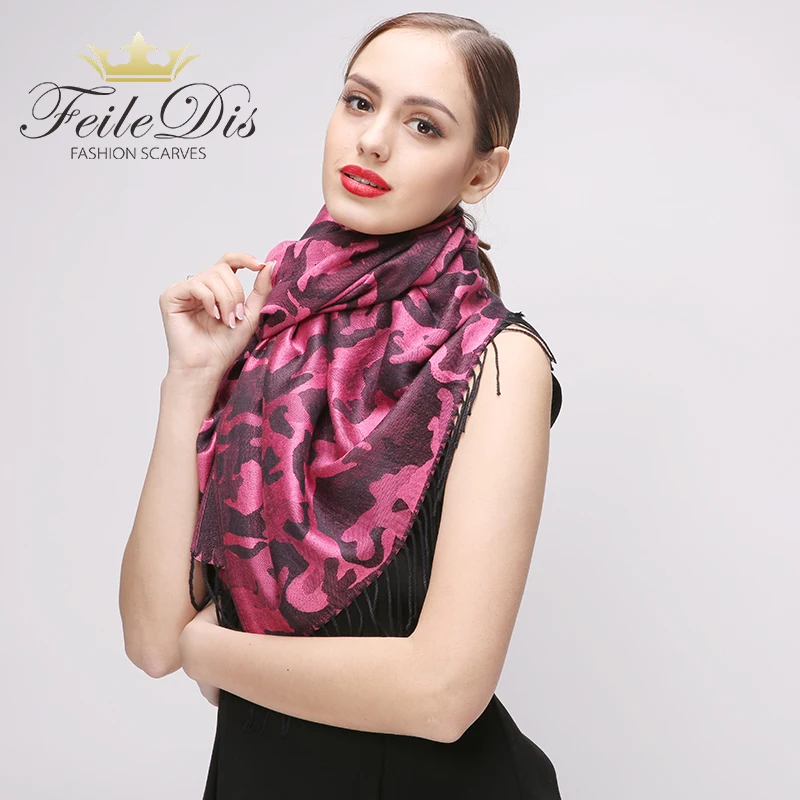 

[FEILEDIS]Stylish Warm Blanket Scarf Woman Gorgeous Wrap Long Tassel Plaid Thick Brand Shawls and Scarves for Women FD279
