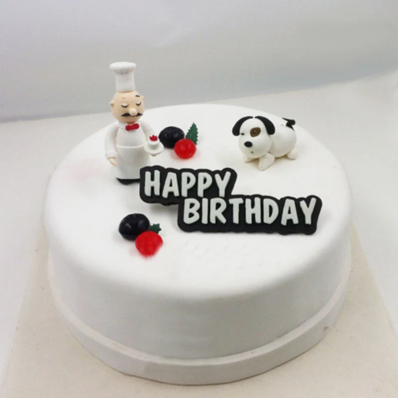 1 PCS С Днем Рождения доска силиконовая форма для помадки шоколад выпечки ремесла