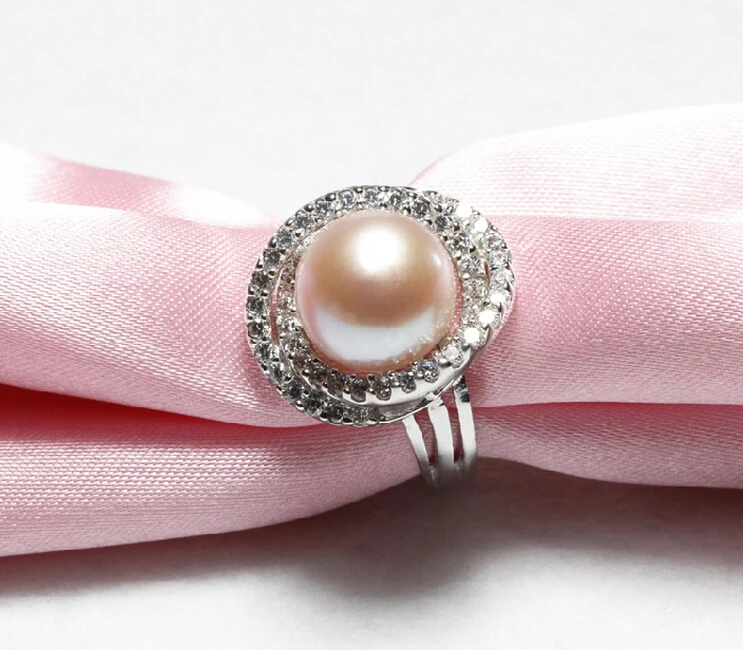 ZCD 504 + 11-12 мм новый тип натурального жемчужного кольца | Украшения и аксессуары