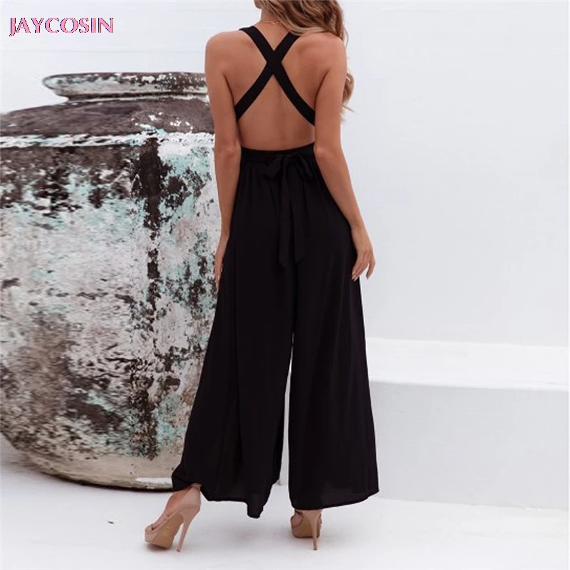 JAYCOSIN 2019 женский комбинезон Размер 2XL пляжный Модный повседневный длинный костюм