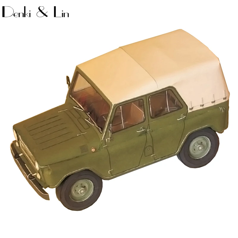 1:25 DIY 3D Россия UAZ-469 внедорожник военный джип автомобиль бумажная модель Второй мировой войны собрать ручная работа игра-головоломка