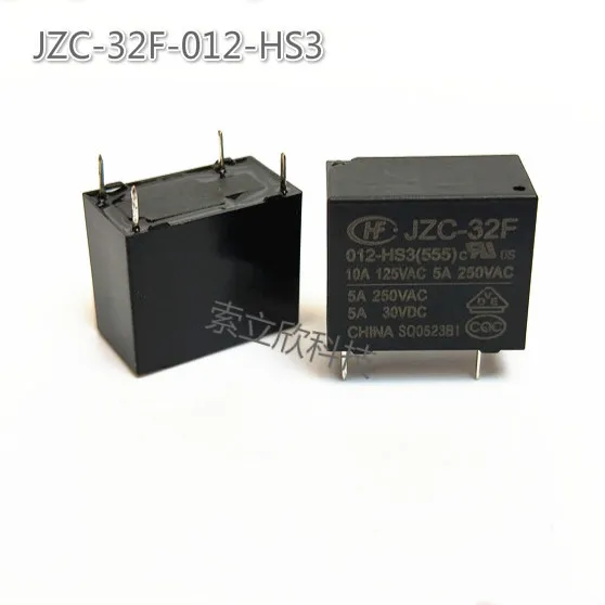 10 шт. Новое реле Hf32f-12v-hs Jzc-32f-012-hs3 4pin 12В набор нормально открытый 5a10a | Строительство