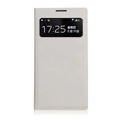 Smart View Flip Cover кожаный чехол для телефона для samsung Galaxy S4 мини S4 S 4 S4mini GT I9190 I9192 I9195 I9500 GT-I9190 GT-I9192 - Цвет: Light grey