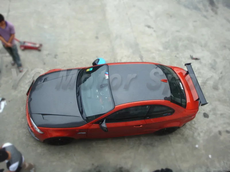 Автомобильные аксессуары из углеродного волокна RZ стиль покрытие на крышу подходит для 2010-2012 1 м Coupe покрытие на крышу автомобиля Stying