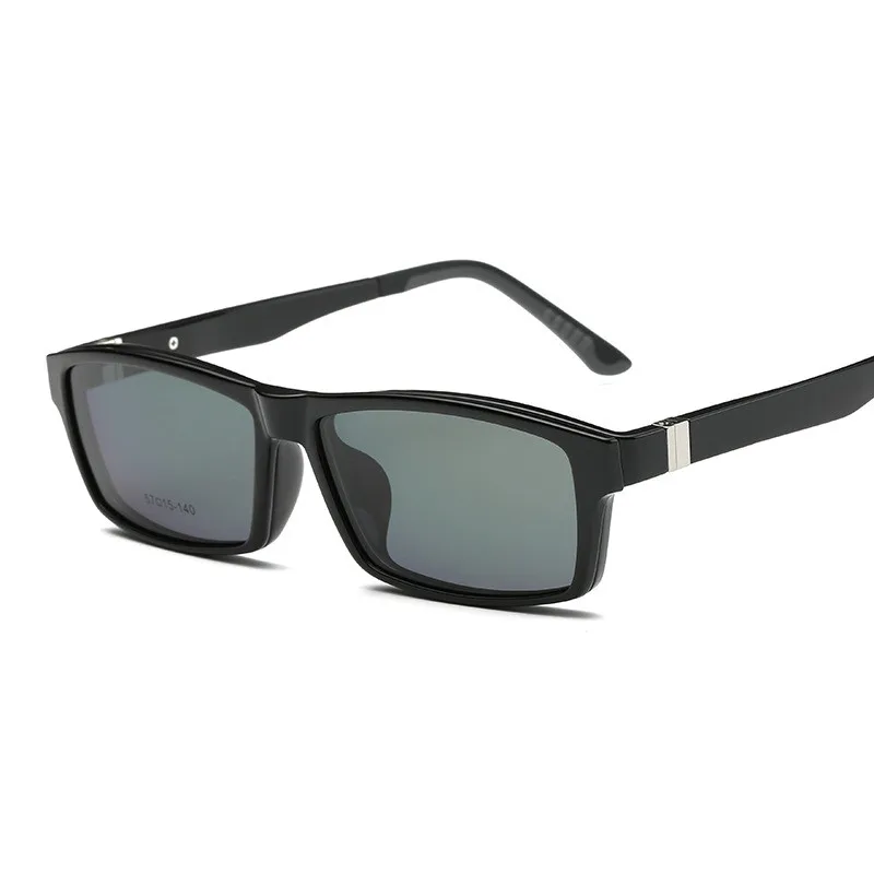 

KESMALL 2018 Magnetic Polarized Black Sunglasses Women Men TR90 Driving Sun Glasses Clip On Frames Eyewear Oculos UV400 BY416