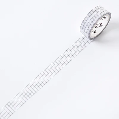 grid control tape Винтажная жизнь церемония чувство простой черный и белый Еженедельный номер план месяц календарь васи лента DIY планировщик дневник маскирующая лента - Цвет: grid control tape
