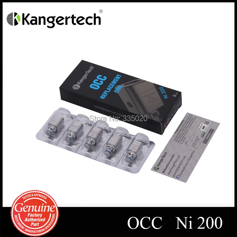 Оригинальный Kanger Subtank OCC NI200 Ni 200 Sub Ohm катушка ni200 ffor V2 Plus Nano MINI 0 15 20 шт./лот|v2|v2 watchlots of