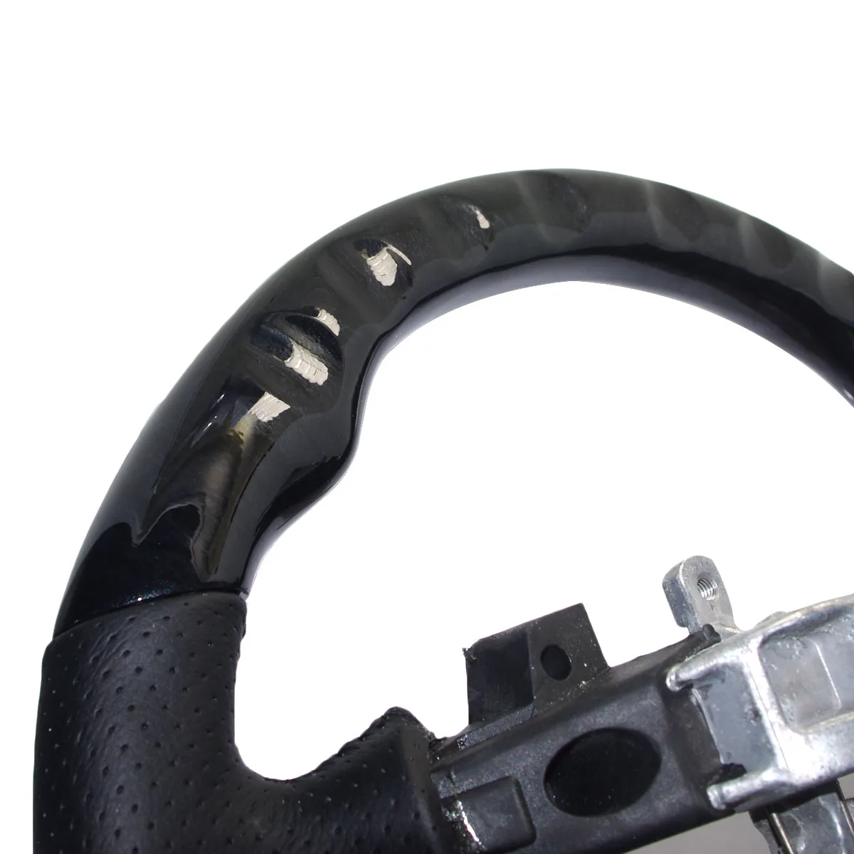 Черное Кожаное деревянное Спортивное Рулевое колесо для 2010 2015 Toyota PRIUS Hybrid ZVW30 35 40 41