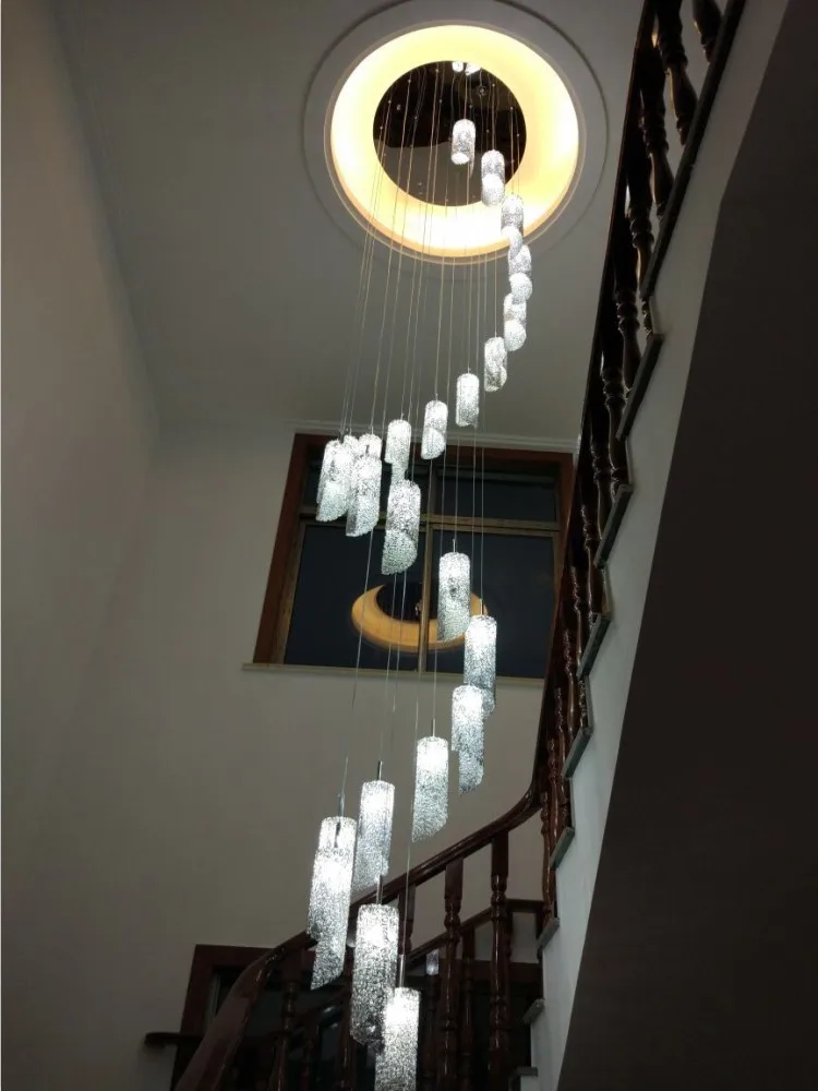 Современная алюминиевая большая люстра освещение креативная индивидуальность