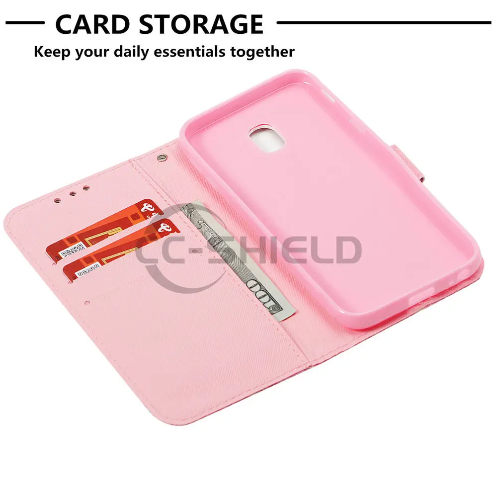 Флип кейс для Samsung Galaxy J3 2017 J330 SM чехол телефона кожаный J330F/DS J330F J330FN сумка|case for samsung