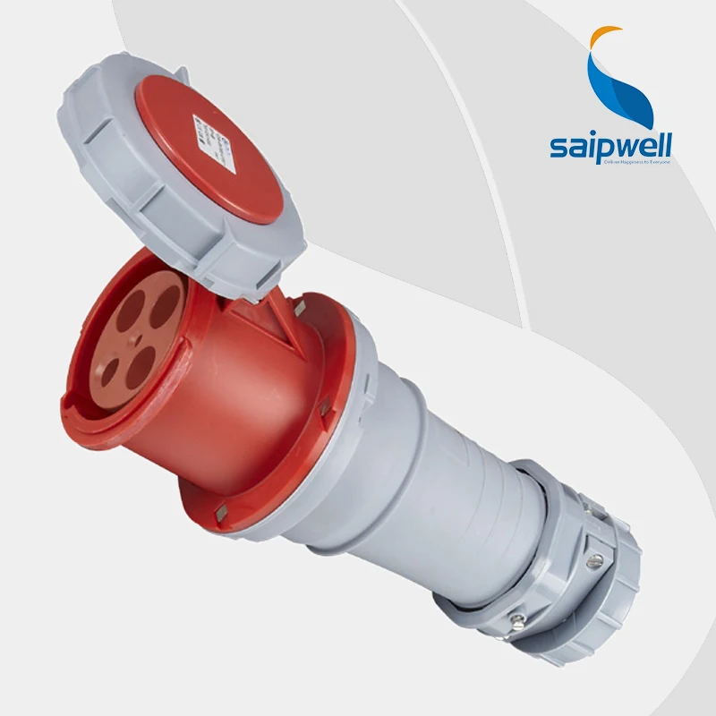 Оптовая продажа водонепроницаемого промышленного разъема Saipwell 32A 400V 4P (3P+E) EN / IEC 60309-2 с высокой надежностью и защитой от влаги IP67 - SP1450.