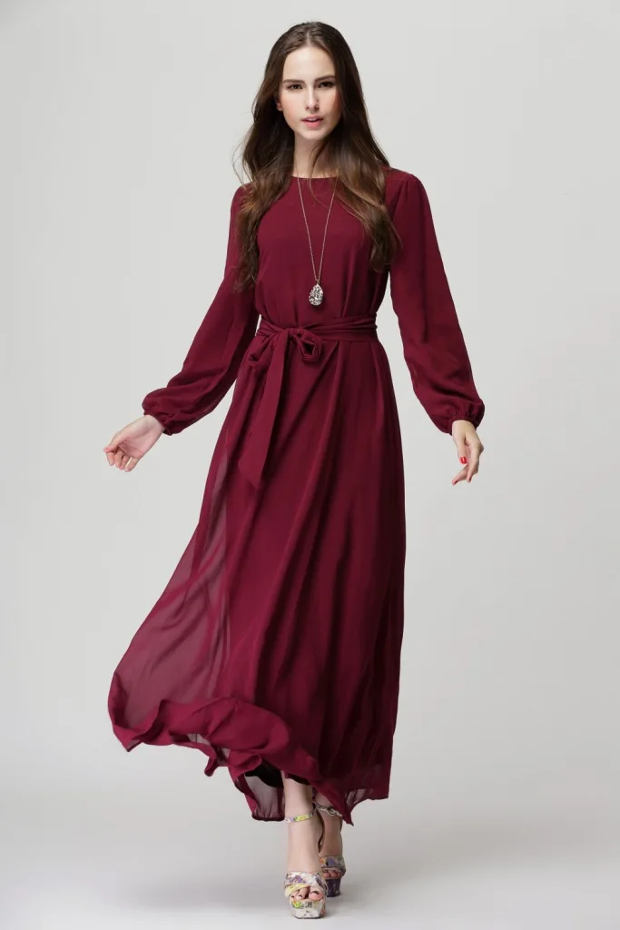 2019 Новое шифоновое платье musilm abaya плюс размер s малазийские мусульманские женские
