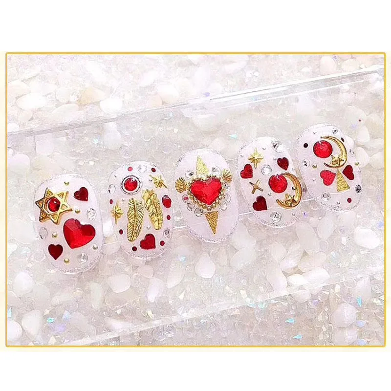 Boxed umbrella lips anchor metal sheet ultra-thin nail patch computer piece jewelry Rhinestones | Дом и сад