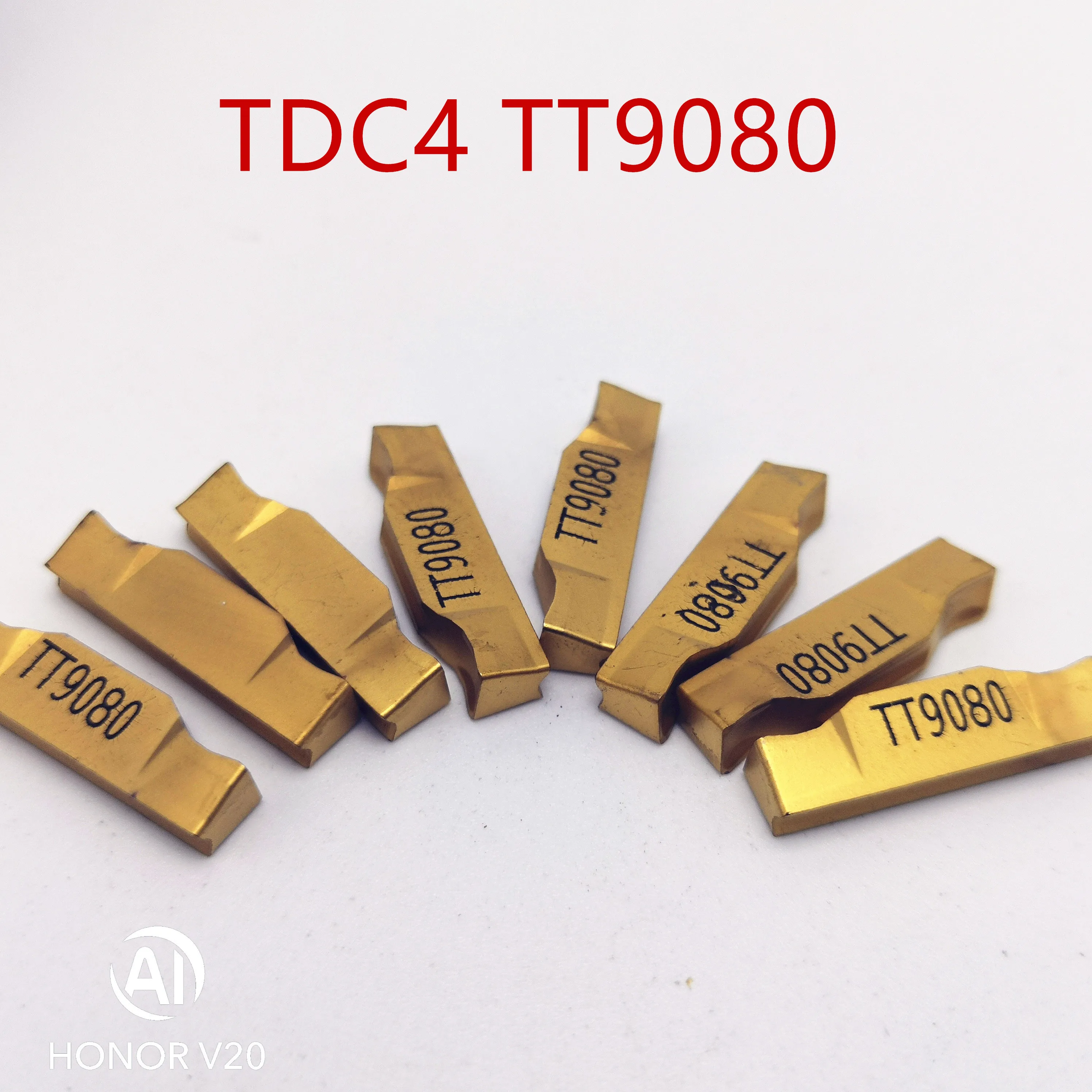 10 шт. TDC4 TT9080 поворотные твердосплавные вставки инструмент токарный фрезерный станок с ЧПУ Режущий инструмент слот Режущий конец фреза