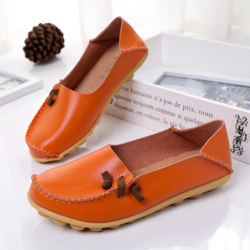 Женские туфли на плоской подошве Koovan повседневные из 2018 натуральной кожи для