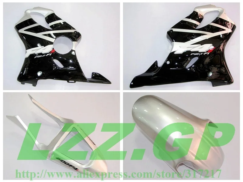 

Injection Silver black Motorcycle fairing parts for Honda CBR600 F4i 01 02 03 CBR600 01 02 03 CBR600 F4i 2001 2002 2003 fairings