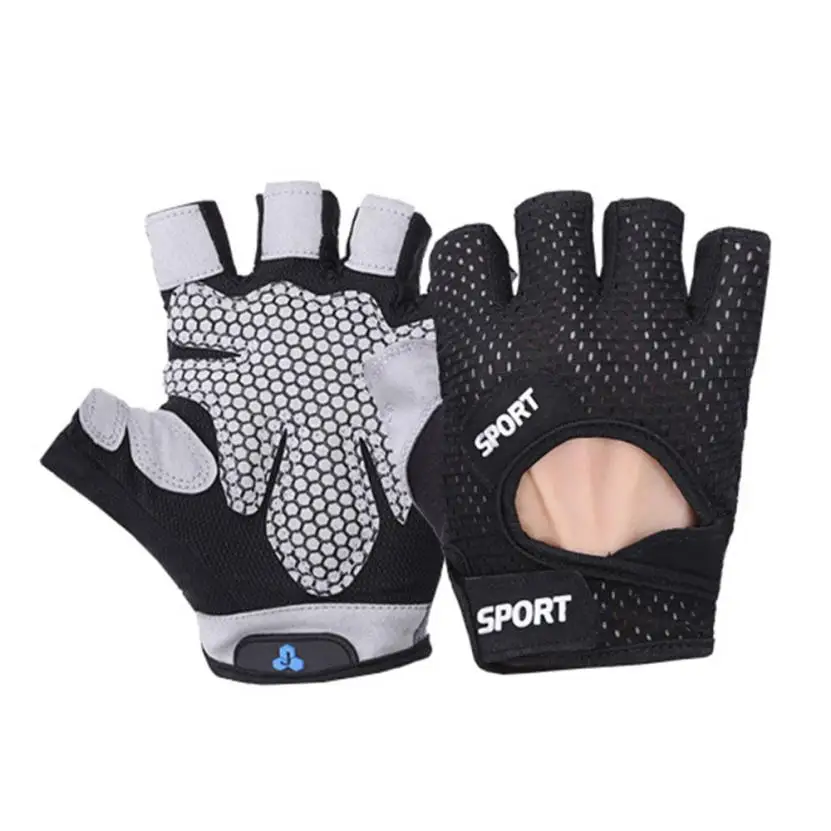 FishSunDay Men Women Yoga Fitness Half finger Gloves Weight Lifting Gym Training Sports Gloves Breathable 0723