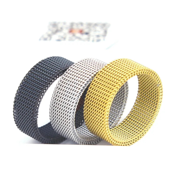 Кольцо из нержавеющей стали в стиле панк ширина 8 мм титановые парные кольца