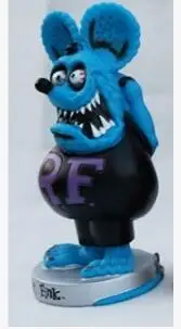 Blue Мода Америка классический мультфильм изображения сказок Rat Fink встряхиватель " куклы с большой головой игрушки новые в коробке - Цвет: Blue