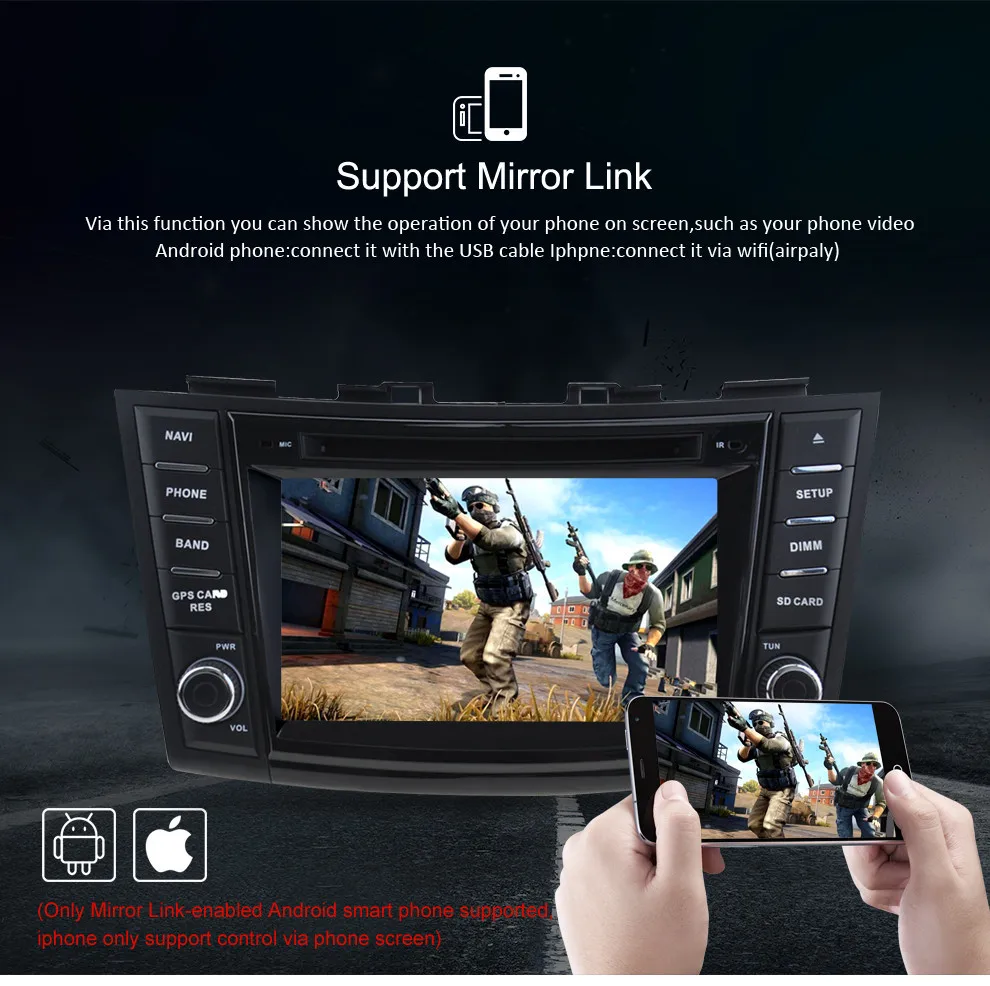 8 &quotAndroid 10 0 Автомобильный видео DVD стерео для Suzuki Swift 2012 2013 2014 2015 2016 аудио GPS
