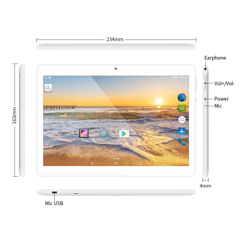 Yuntab K17 планшетный ПК Android 5 1 разблокированный смартфон веб камера IPS1280 * 800 с