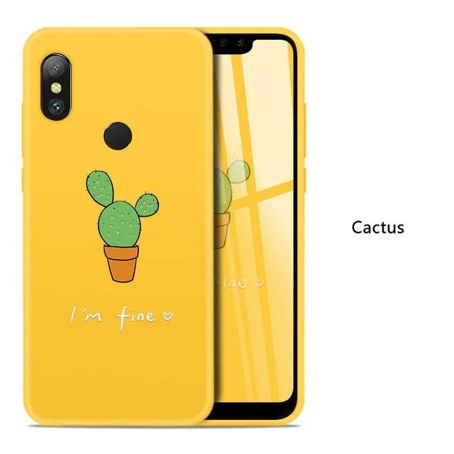 Cactus Силиконовый чехол для Xiaomi Redmi Note 7, милый мультяшный чехол, чехол для Xiaomi Redmi 6A 5 5 Plus Note 5 6 Pro 4X, чехол Fundas Coques - Цвет: Cactus