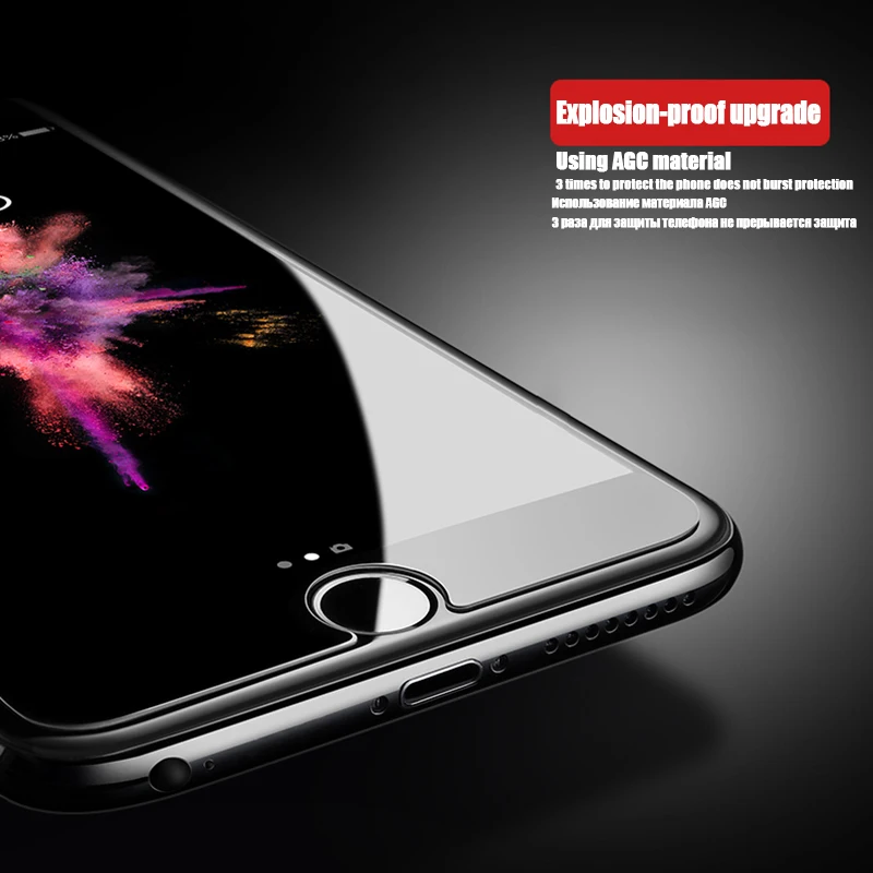 2 шт./лот для iPhone X 8 7 6 6s Plus 5 5S SE закаленное стекло 9H Премиум Защитная пленка экрана