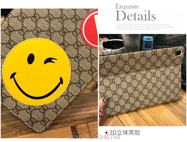 New Painting PU Leather Flip cover case Smiling face for iPad mini 4/3/2 7.9'' flip with Stand Cover Sun |