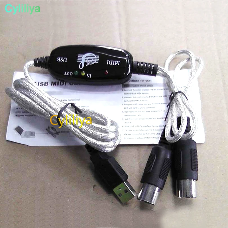 Новинка 100 компл./лот 1 8 M USB Встроенный адаптер ПК для музыкальной клавиатуры