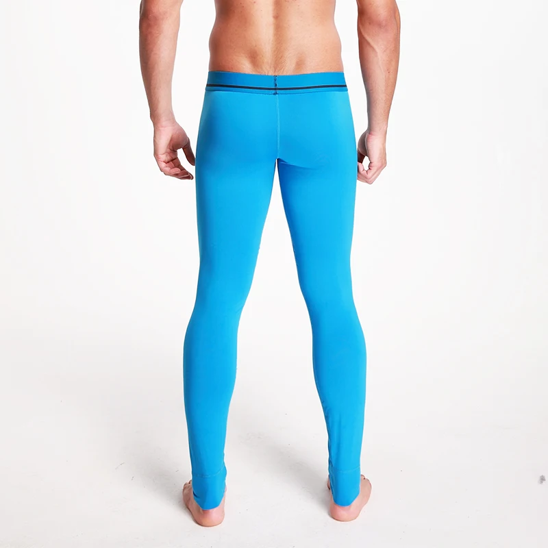 Кальсоны мужские длинные термобелье однотонные леггинсы модные кальсоны 5