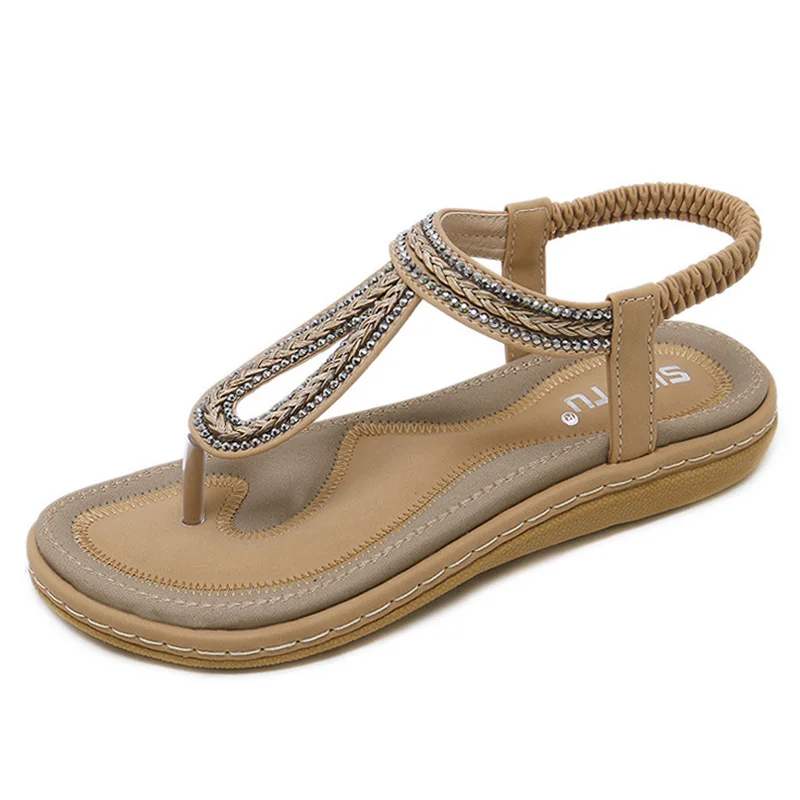 Сандалии на платформе с эластичными лентами женская обувь scarpe donna пляжная в