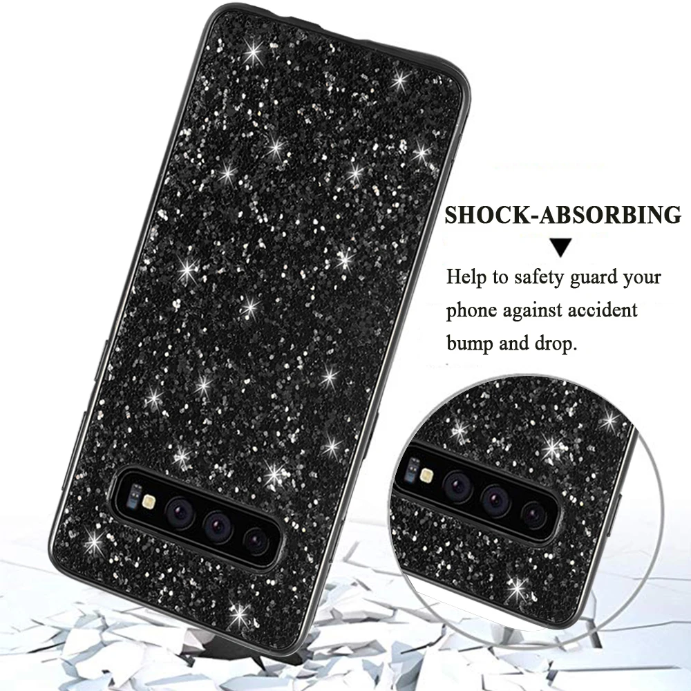 S10 plus блестящий чехол для samsung galaxy s10plus 10 s splus телефона Блестящий защитный бампер |