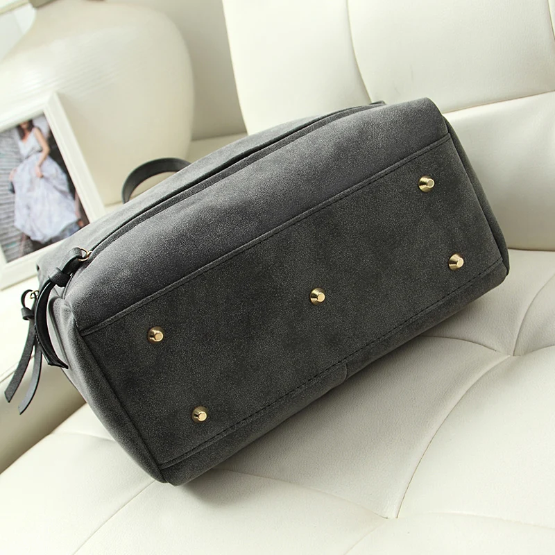 Мотоцикл мешок Suoai новый женщин сумки на ремне большой скраб пу кожаные скучный