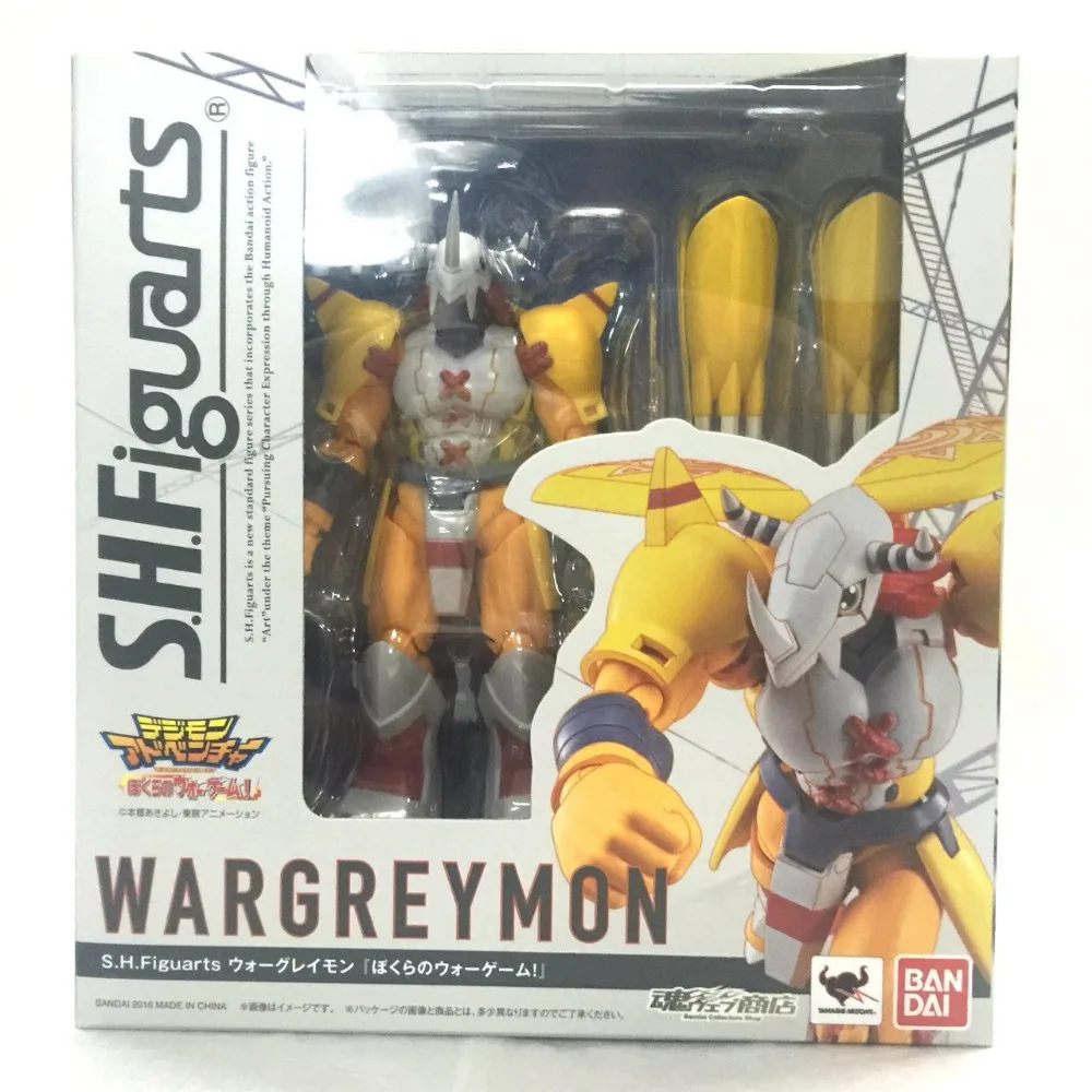 Красивый ангел-натуральная Bandai S. H. Figuarts Digimon Приключения WarGreymon фигурку