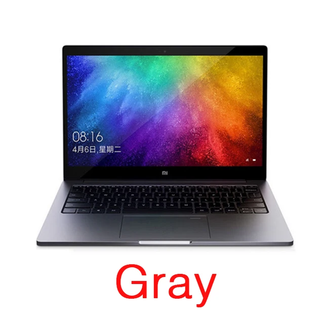 Gray Xiaomi Mi ноутбук Air 13," ультратонкий Intel 8th quad core i5/i7 8GB GeForce MX250 256G SSD Распознавание отпечатков пальцев ПК - Цвет: Gray