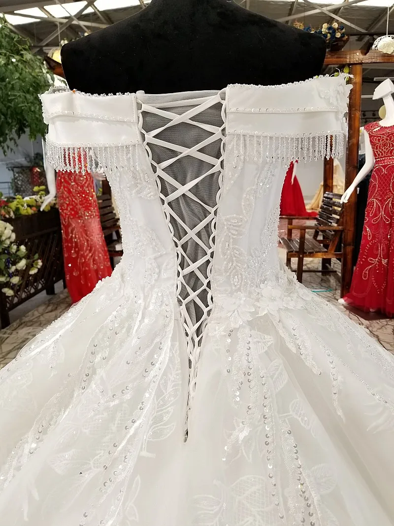 LS64212 свадебное платье кружевные цветыAliExpress Оптовая красоты люкс торжественное