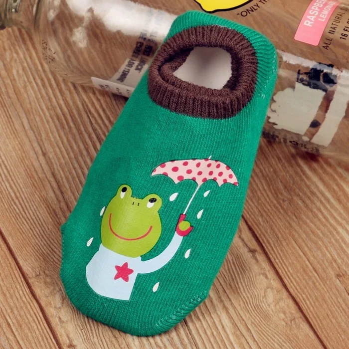 Хлопковые носки для девочек и мальчиков резиновые противоскользящие тапочки